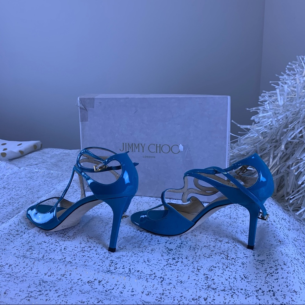 Jimmy Choo Ivette Turquoise Sandals